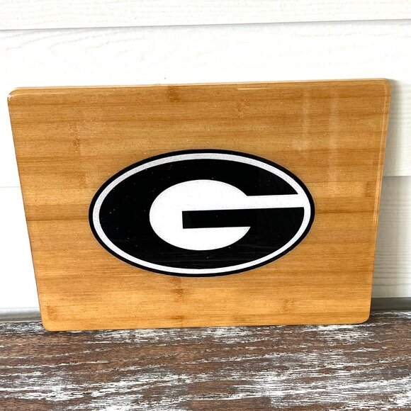 LARGE Georgia Bulldogs Cutting Board Resin Wood Charcuterie Cheese Gift UGA - Picture 5 of 7